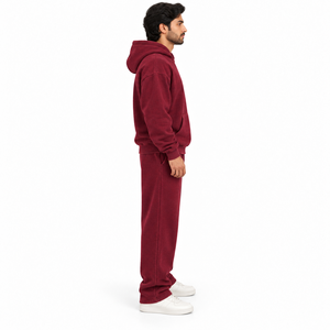 Conjunto Deportivo con Sudadera y Pantalones de Chándal Estampados OEM, Corte Holgado, 100% Algodón, Ropa Deportiva Informal para Entrenamiento de Invierno - Product Image 3