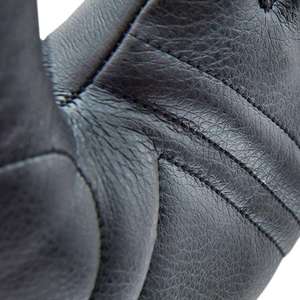 Gants de course légers et respirants à demi-doigts, antidérapants, avec fermeture à boucle, unisexes, en cuir, protection complète, noir et orange - Product Image 3