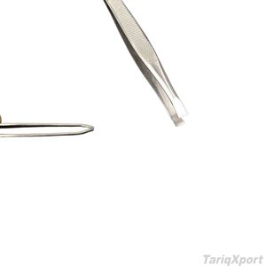 Pince à épiler professionnelle de haute qualité en acier inoxydable, à pointe incurvée, pointe pointue, logo privé personnalisé, fabriqué au Pakistan, pour usage beauté - Product Image 4