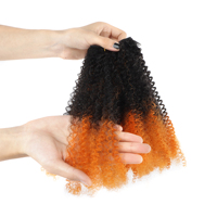 6+1 Bundles avec closure, cheveux synthétiques super doux, résistants à la chaleur, pour usage en salon