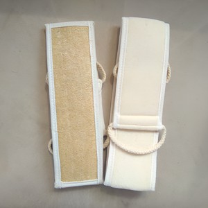 Natural loofah exfoliating <b>back</b> <b>washer</b> loofa exfoliator straps massage sponges for bathing and showering - Product Image 2