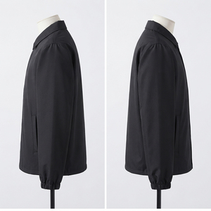 Vestes décontractées pour hommes, coupe-vent léger uni, vêtements d'extérieur, logo personnalisé, fermeture à boutons pression, vêtements streetwear - Product Image 3