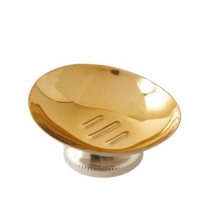 Vente d'usine : Porte-savon de luxe moderne en acier inoxydable et nacre, écologique, en métal élégant, finition chromée polie pour salle de bain - Product Image 2