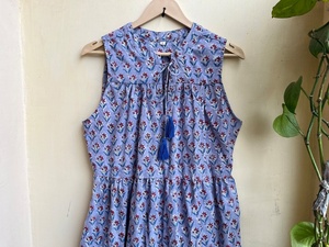 Vestido Maxi Bohemio Verde de Moda 2026 para Mujer, 100% Algodón, Bordado Floral, Vestido de Verano para Mujer - Product Image 5