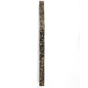 Tirador de Puerta Tallado Ornamentado con Acabado Bronce Antiguo, Manija Larga Texturizada para Gabinete, Herraje Decorativo para Muebles de Interiores de Lujo - Product Image 3