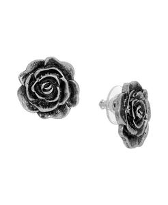 Orecchini a bottone con fiori color argento | 2028 - Product Image 1