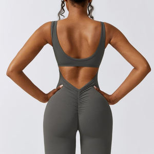 Mono Deportivo para Mujer, sin Mangas, de Cintura Alta, para Gimnasio, Fitness, Yoga, Tejido Suave y Elástico - Product Image 6