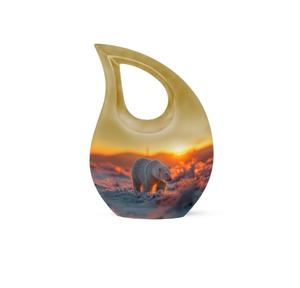 Urna Funeraria Decorativa de Aluminio Negro de la Mejor Calidad, Urna Conmemorativa para Cenizas con Cruz en Forma de Lágrima - Product Image 3