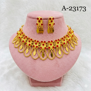 MOLL JEWELLERS Maharashtra Vintage Classic Coral Flower Broche Boucles d'oreilles Collier Anniversaire Mariage Tendance Mode Argent - Product Image 1