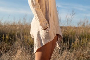 Túnica Boho Ligera de Algodón con Mangas Largas, Estilo Top, Tela Suave y Transpirable para un Uso Diario sin Esfuerzo - Product Image 3