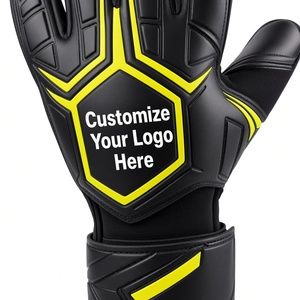 Nouveauté, gants de gardien de but professionnels en cuir respirant antidérapants de haute qualité avec fermeture à scratch, design personnalisé - Product Image 3