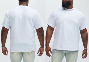 T-shirt unisexe personnalisable blanc 100% coton uni décontracté coupe classique tricoté 200g respirant séchage rapide écologique - Product Image 6