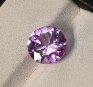 Pierre précieuse rose de qualité AAA pour la colonne vertébrale, 7 mm à 10mm, corindon de laboratoire calibré en vrac pour collier et bijoux - Product Image 5