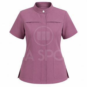 Ensemble d'uniformes médicaux pour femmes, vêtements de travail pour infirmières à manches courtes, haut et pantalon pour hôpital et clinique - Product Image 2