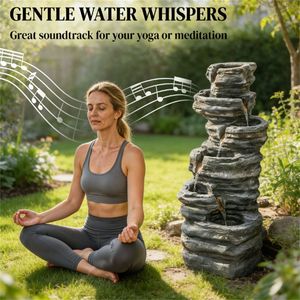 Fuente de Jardín Gris Estilo Cascada - Product Image 4