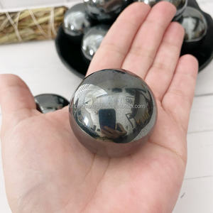 Sphère de pierre précieuse d'hématite africaine naturelle brute de haute qualité, sculptée style Feng Shui, pour la guérison et la décoration intérieure, vente en gros - Product Image 4
