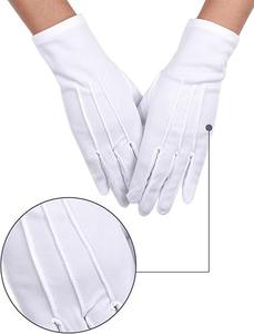 Gants blancs en coton 100% pour la franc-maçonnerie, qualité inégalée. - Product Image 3