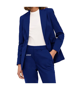 Traje de Negocios Personalizado para Mujer, Tejido de Velour, Sólido, Cómodo, Transpirable, con un Solo Botón, Manga Larga, Nuevo Diseño de Blazers - Product Image 5