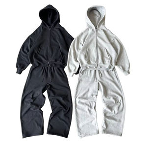 Conjunto de Sudadera con Capucha y Pantalones Deportivos para Hombre, Personalizado con Logotipo de Marca Privada, Talla Grande, Forrado, 100% Algodón, Ecológico, Transpirable - Product Image 2