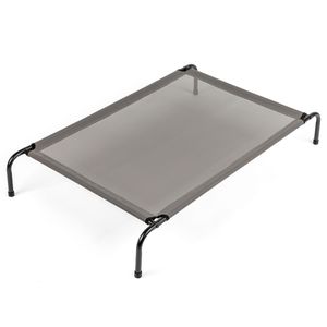 Cuccia per Cani XL in Finta Pelliccia, Grigia, 109 cm (L) x 66 cm (P) x 20 cm (A), Lavabile e Rimovibile, con Motivo a Tinta Unita, per Uso Interno - Product Image 2