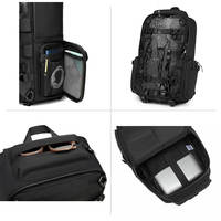 Sac à dos pour ordinateur portable Bagnex B4539, durable, tendance, imperméable, avec port de charge USB, 20L, antivol, en nylon Oxford, fermeture éclair, pour appareil photo
