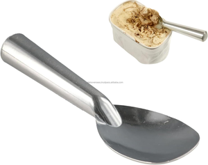 Cuchara para Helado de Aluminio Premium Ecológica Plateada de 3 mm de Grosor, Resistente y Duradera, para Delicias Congeladas y Gelato - Product Image 3