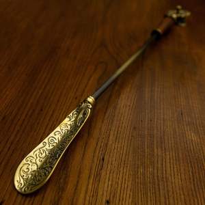 Compact Brass Shoe Horn Handy Shoe <b>Helper</b> Tool For Easy Carry And Quick Shoe Wearing Anywhere - Product Image 6