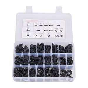 280 Pcs Alloy Steel Furniture Bolts Assortment Kit Metric Machine <b>Screws</b> & <b>Flat</b> Washers Multiple Sizes M6/M8/M10 - Product Image 5