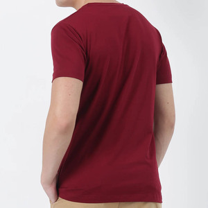 Nouveau T-shirt en coton 100% 180 g/m² doux à col en V avec impression sérigraphiée, respirant et léger, vente en gros - Product Image 3