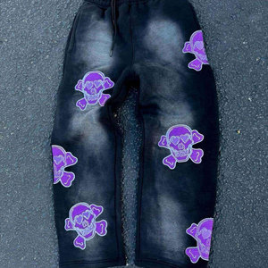 Chándal de invierno personalizado estilo vintage Y2K |   Sudadera con Capucha y Pantalones Deportivos con Estampado Brillante, Corte Regular |   Felpa 100% Algodón de Alta Calidad Estilo Hip Hop de los 2000s - Product Image 4