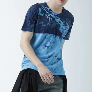 Camisetas de Algodón 100% para Hombre, Diseño Personalizado, Corte Holgado, Cuello Redondo, Manga Corta, Impresión por Sublimación Ecológica, Estilo Urbano - Product Image 4