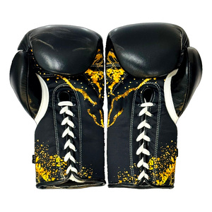 Wholesale PU Leather Custom Boxing Gloves Training Sparring Gloves with Hook and Loop Wrist Support High Quality Boxing Gloves - Product Image 3