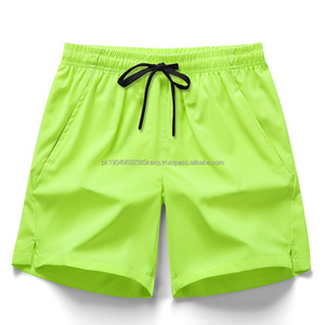 2025 hommes luxe 100% Polyester Shorts meilleure vente haute qualité décontracté course Shorts solide motif Anti-rides plaine teint - Product Image 3