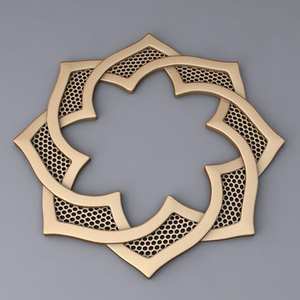 Décoration murale en métal tendance pour l'intérieur d'une maison moderne, sculpture murale élégante en fer forgé. - Product Image 4