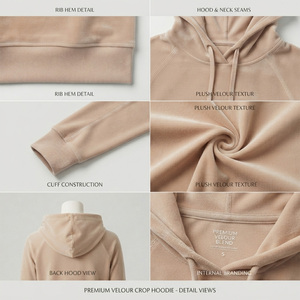 Wholesale OEM Customized Reddito Sports Women's High Street Style Relaxed Oversized Breathable Eco-Friendly Waterproof Hoodie - Product Image 5