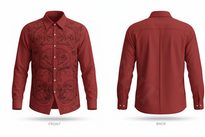 Chemises habillées boutonnées modernes et élégantes de haute qualité, imprimées sur mesure, vente en gros, chemises de travail personnalisées pour le bureau - Product Image 2