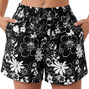 Shorts de Playa para Mujer Oem/odm, Material de Poliéster, Cintura Elástica de Larga Duración, Secado Rápido, Ajuste Cómodo - Product Image 5