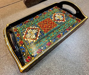 ถาดเสิร์ฟงานแฮนด์เมด ดีไซน์สวยงาม ลายแบบกำหนดเองได้ สำหรับใช้ในครัวเรือน ร้านอาหาร หรือจัดเก็บของ - Product Image 2