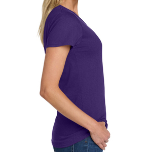 Camiseta Elástica Ajustada para Mujer, Suave y Transpirable, Manga Corta, Informal, a la Moda, con Logotipo Personalizado, Impresión OEM ODM, Ropa al por Mayor - Product Image 2
