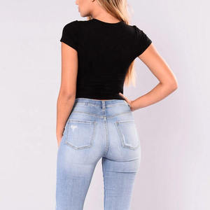Camiseta Corta de Verano para Mujer, Diseño Moderno, Casual, Transpirable, Ajustada, de Secado Rápido, 100% Algodón de Alta Calidad, OEM - Product Image 6