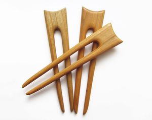 Handmade Wooden Hair Fork U Shape Sandalwood Hair Pin For Women Bun Stick Hair Accessory - Product Image 5