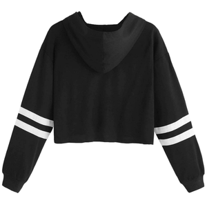 Sudadera con Capucha Corta de Invierno, Doble Capa, Tejido Grueso Antipilling, 220g, Spandex/Poliéster, Transpirable, de Secado Rápido, Forrada - Product Image 2
