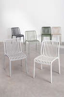 Chaise en plastique robuste avec structure renforcée pour les applications de sièges à fort trafic et les événements
