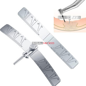 Règle de mesure pour implants dentaires, guide de localisation, localisateur de positionnement chirurgical, jauge d'angle, autoclavable, en acier inoxydable, manuel - Product Image 4