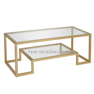 Mesa de Centro de Aluminio con Diseño Martillado en Forma de Diamante y Acabado Antiguo en Latón para Decorar el Interior de tu Hogar y Oficina - Product Image 5