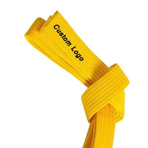 Cinturones de karate de colores personalizados al por mayor, cinturón de doble envoltura para judo y taekwondo, artes marciales BJJ de alta calidad con logotipo impreso - Product Image 5