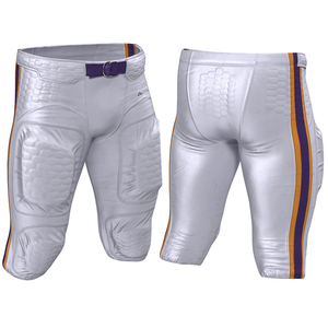 Mens Black Purple Green Gradient Geometric Padded American Football Pants Sublimated <b>Athletic</b> Practice Game Wear sportswear mens - Product Image 5