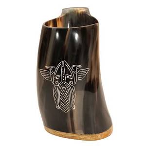 Jarra Vikinga para Beber, Hecha a Mano con Cuerno de Búfalo y Buey, Ecológica, FAIZA CRAFT, Estilo Lujoso, para Cerveza, Sidra, Cerveza Alemana - Product Image 6