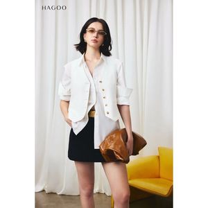 A8167 Gilet asymétrique sans manches pour femme, col en V, boutonné sur le devant, décontracté, pièce de superposition estivale - Product Image 1