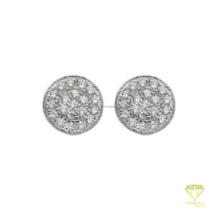 Pendientes Circulares de Plata de Ley 925 con Diamantes de Moissanita de Lujo, Estilo Piedra Brillante, para Minoristas de Joyería - Product Image 4